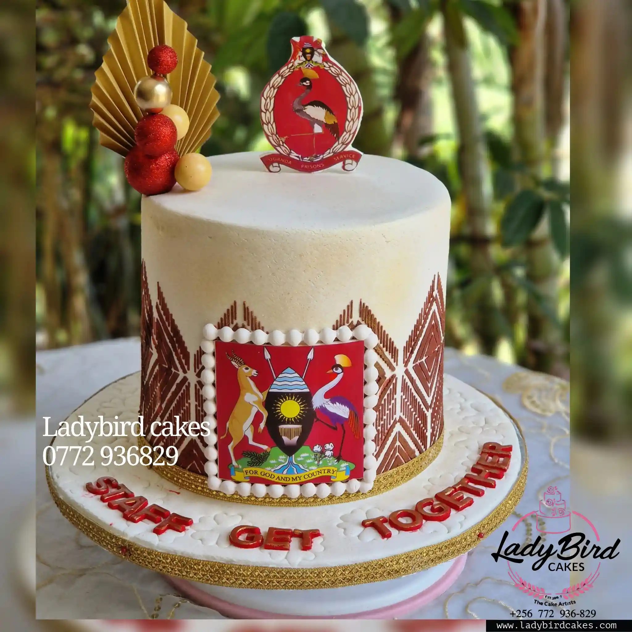 This is a custom cake of Ladybird Cakes Uganda