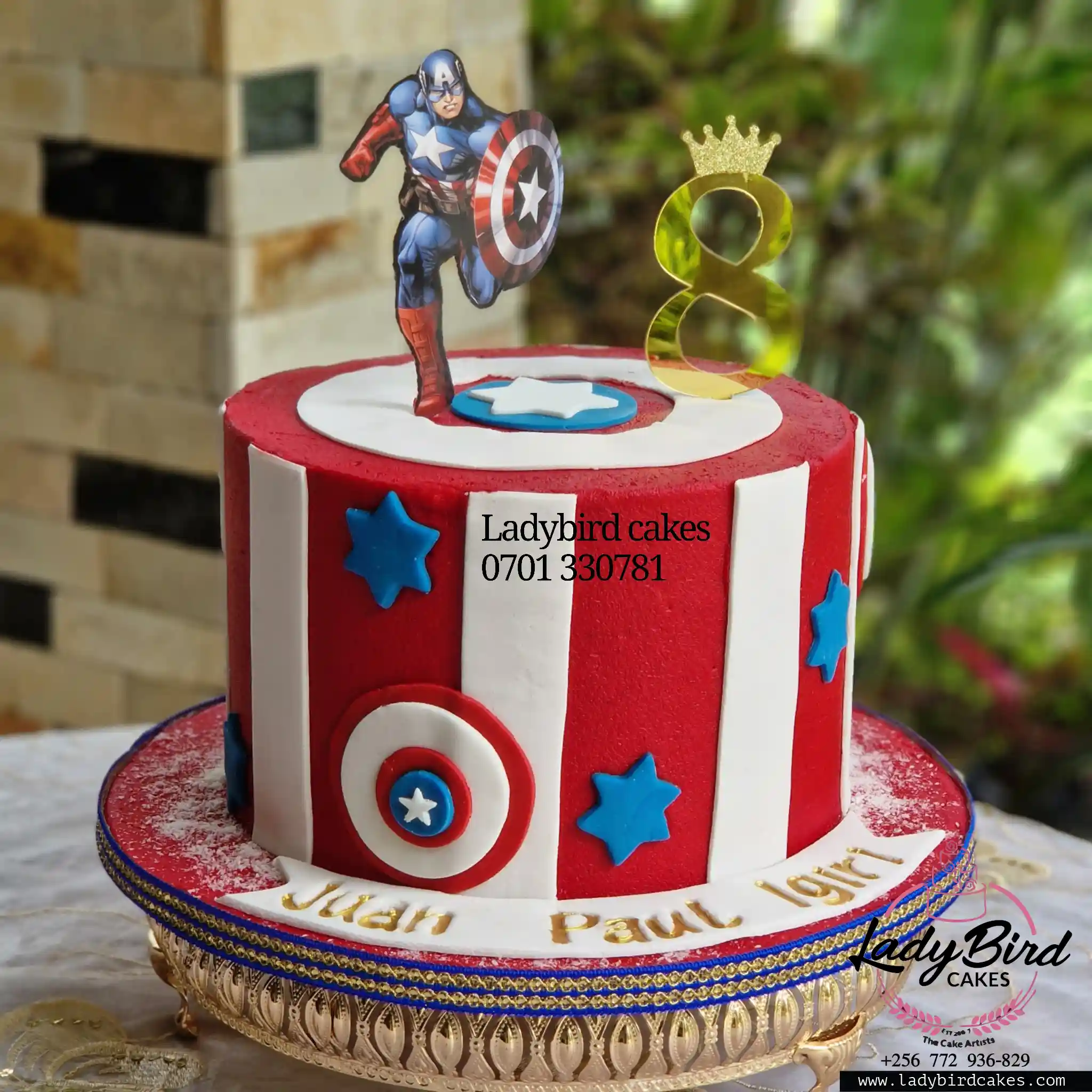 This is a custom cake of Ladybird Cakes Uganda