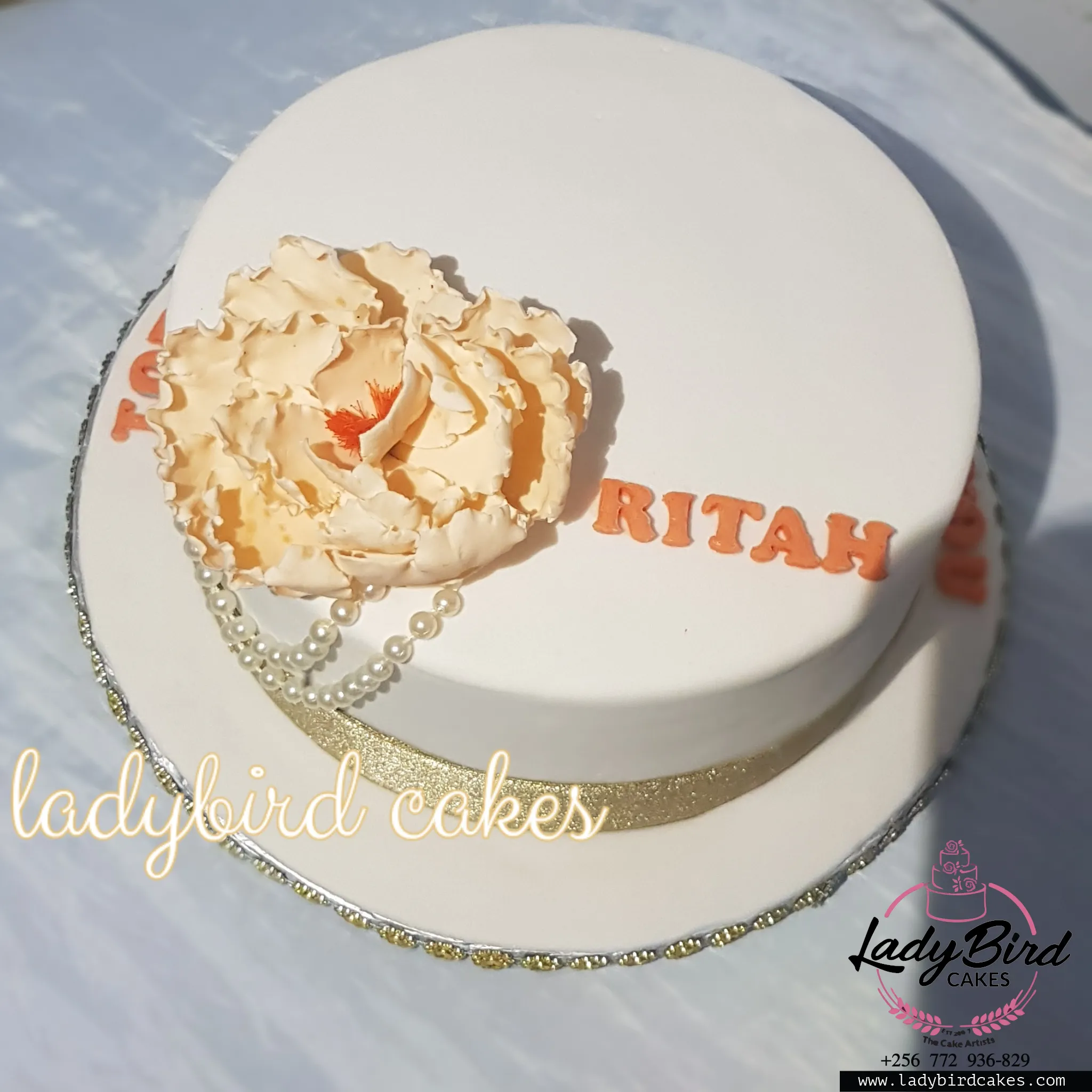 This is a custom cake of Ladybird Cakes Uganda