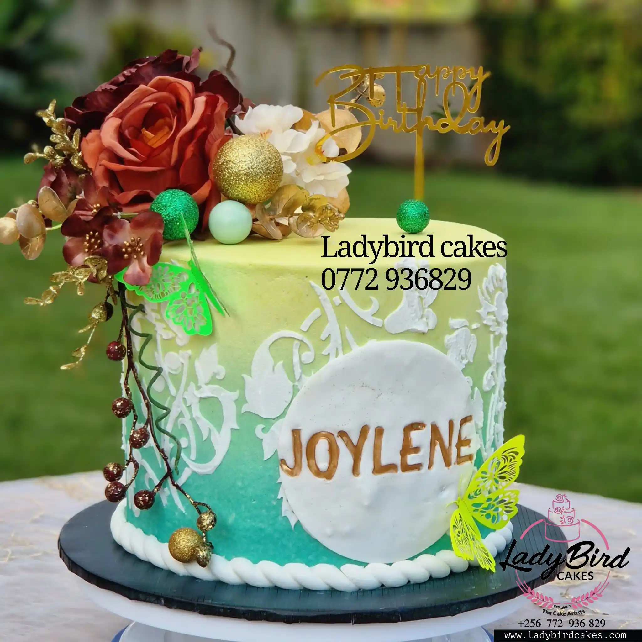 This is a custom cake of Ladybird Cakes Uganda