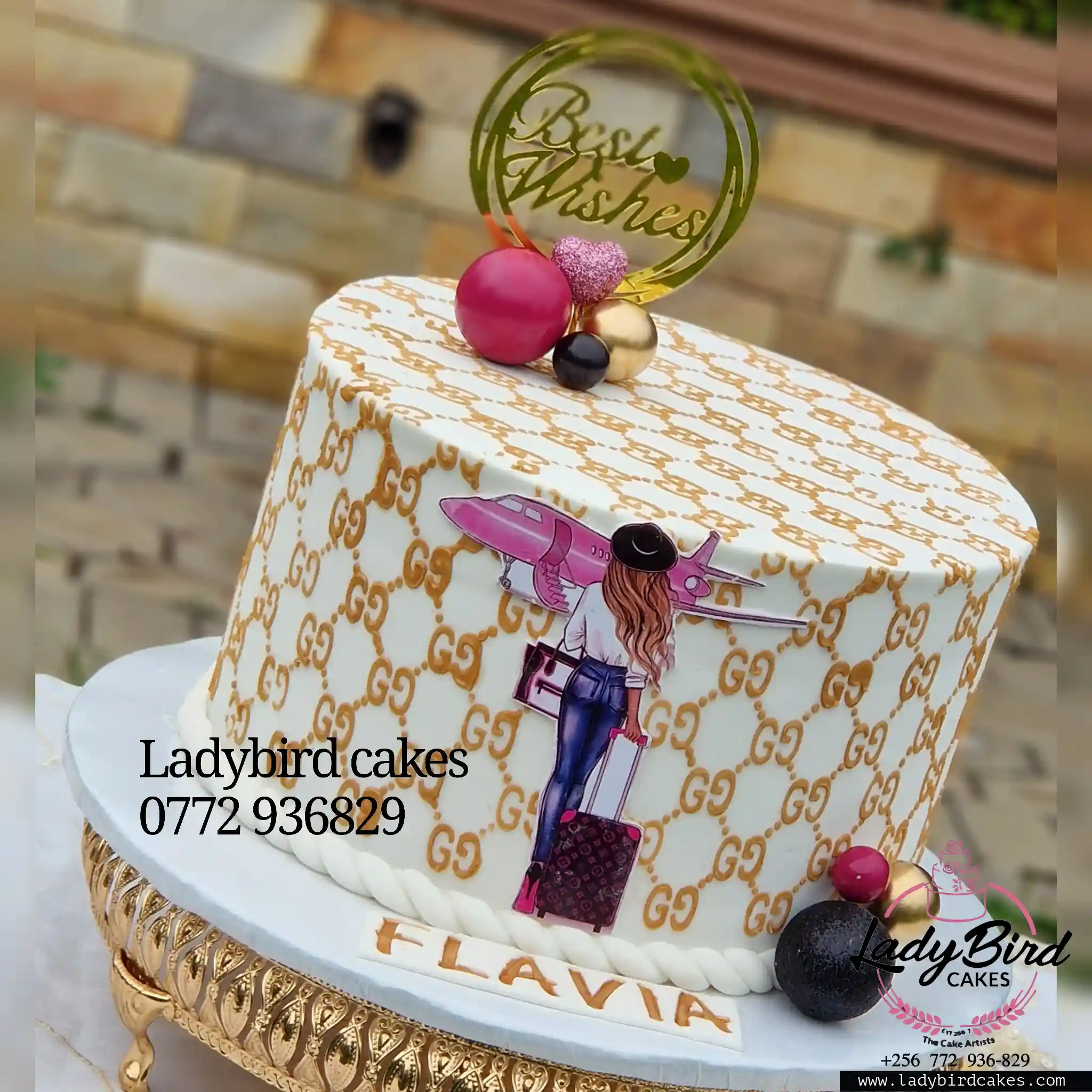 This is a custom cake of Ladybird Cakes Uganda