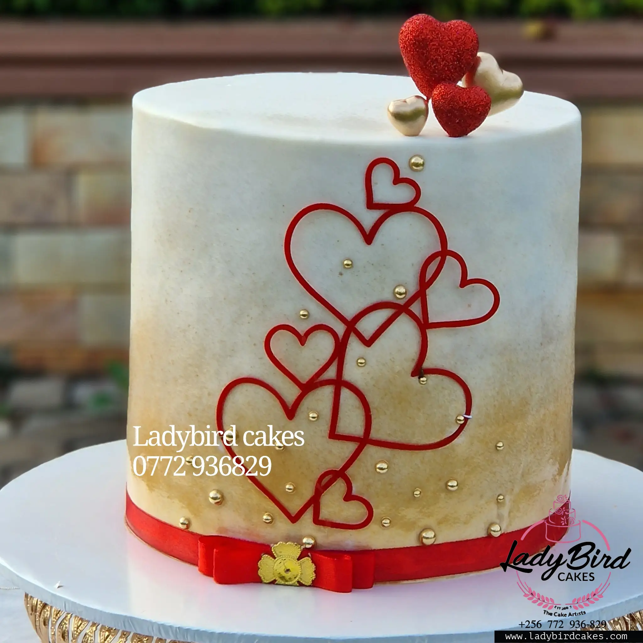 This is a custom cake of Ladybird Cakes Uganda