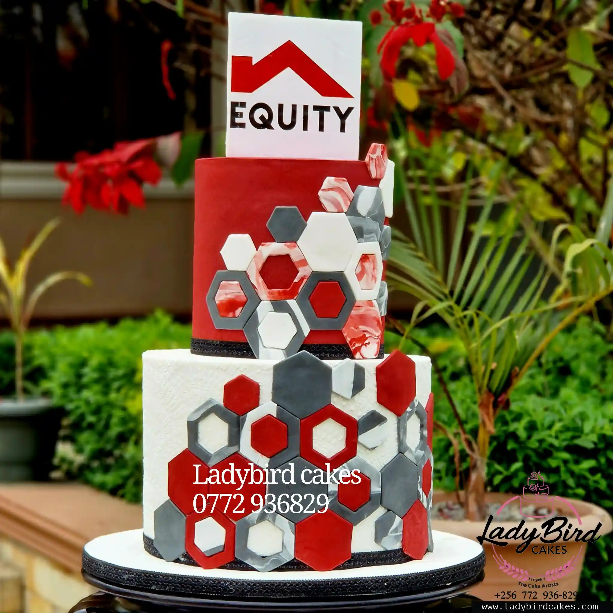 This is a custom cake of Ladybird Cakes Uganda