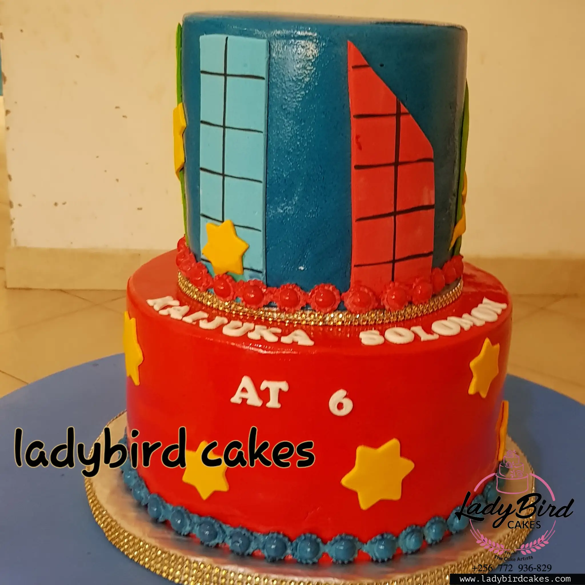 This is a custom cake of Ladybird Cakes Uganda