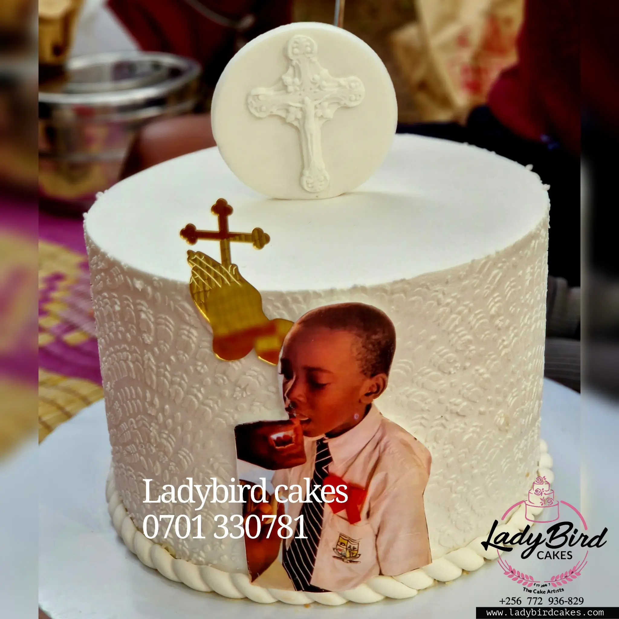 This is a custom cake of Ladybird Cakes Uganda