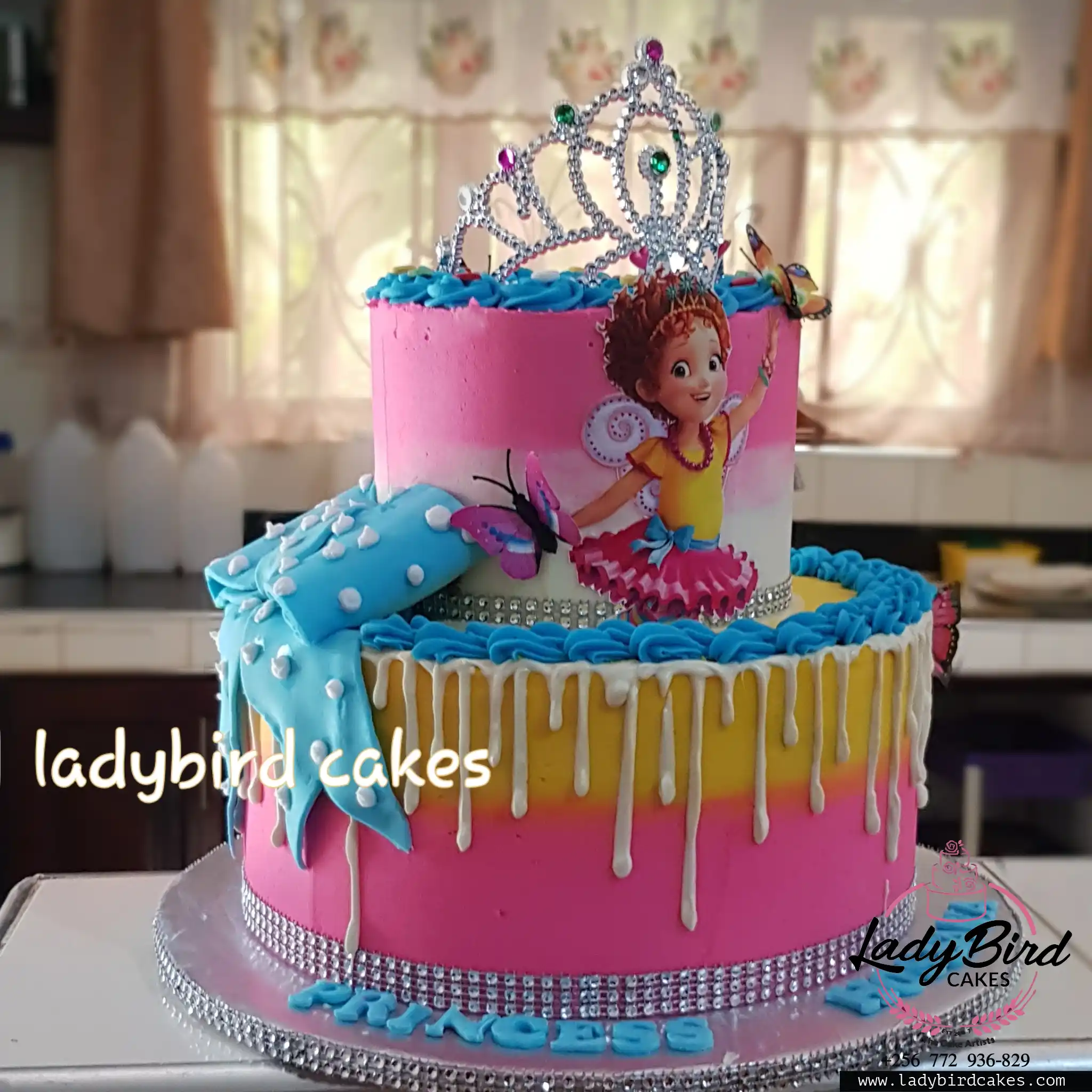 This is a custom cake of Ladybird Cakes Uganda