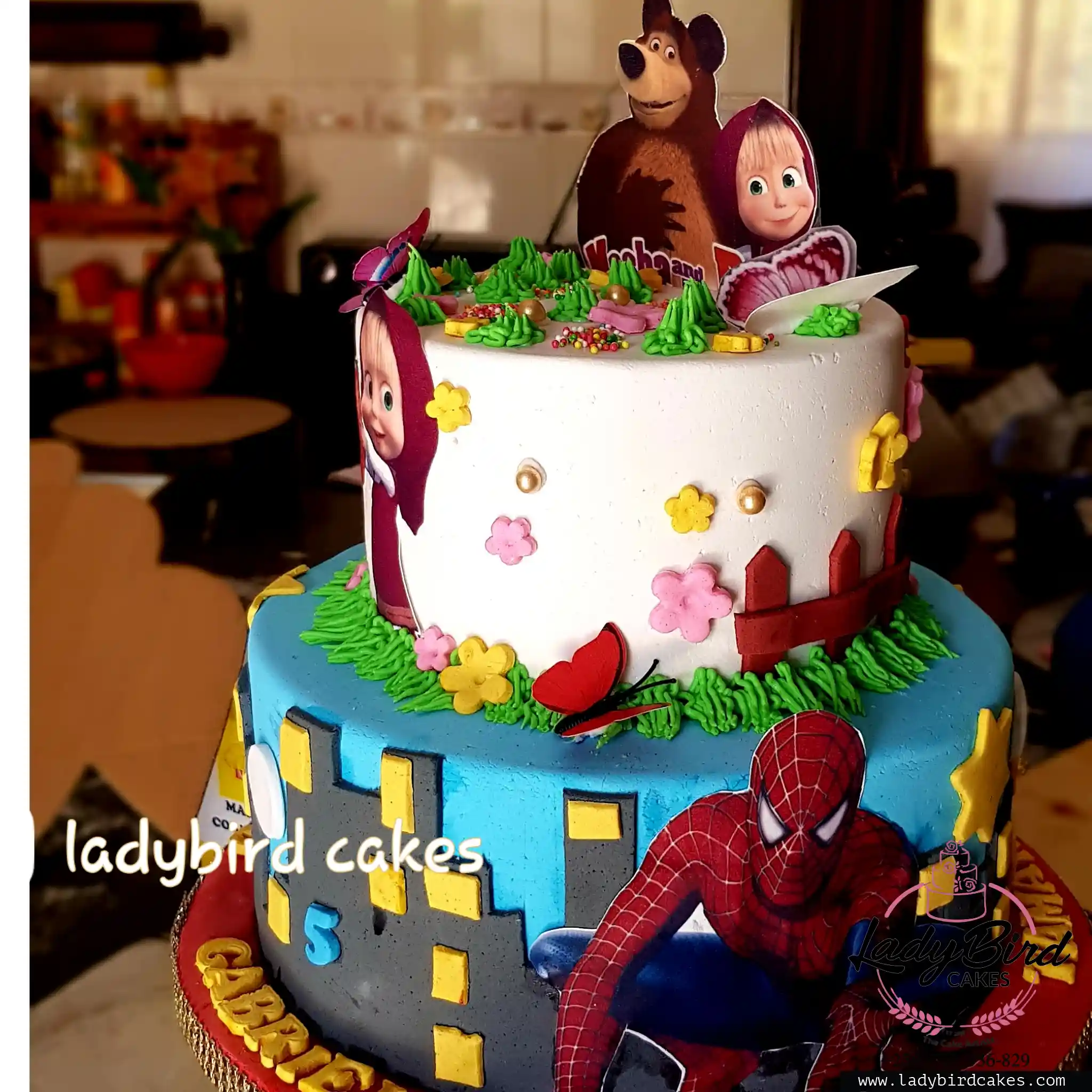 This is a custom cake of Ladybird Cakes Uganda