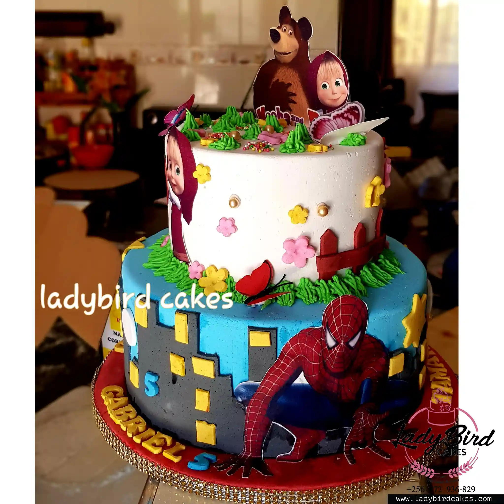 This is a custom cake of Ladybird Cakes Uganda