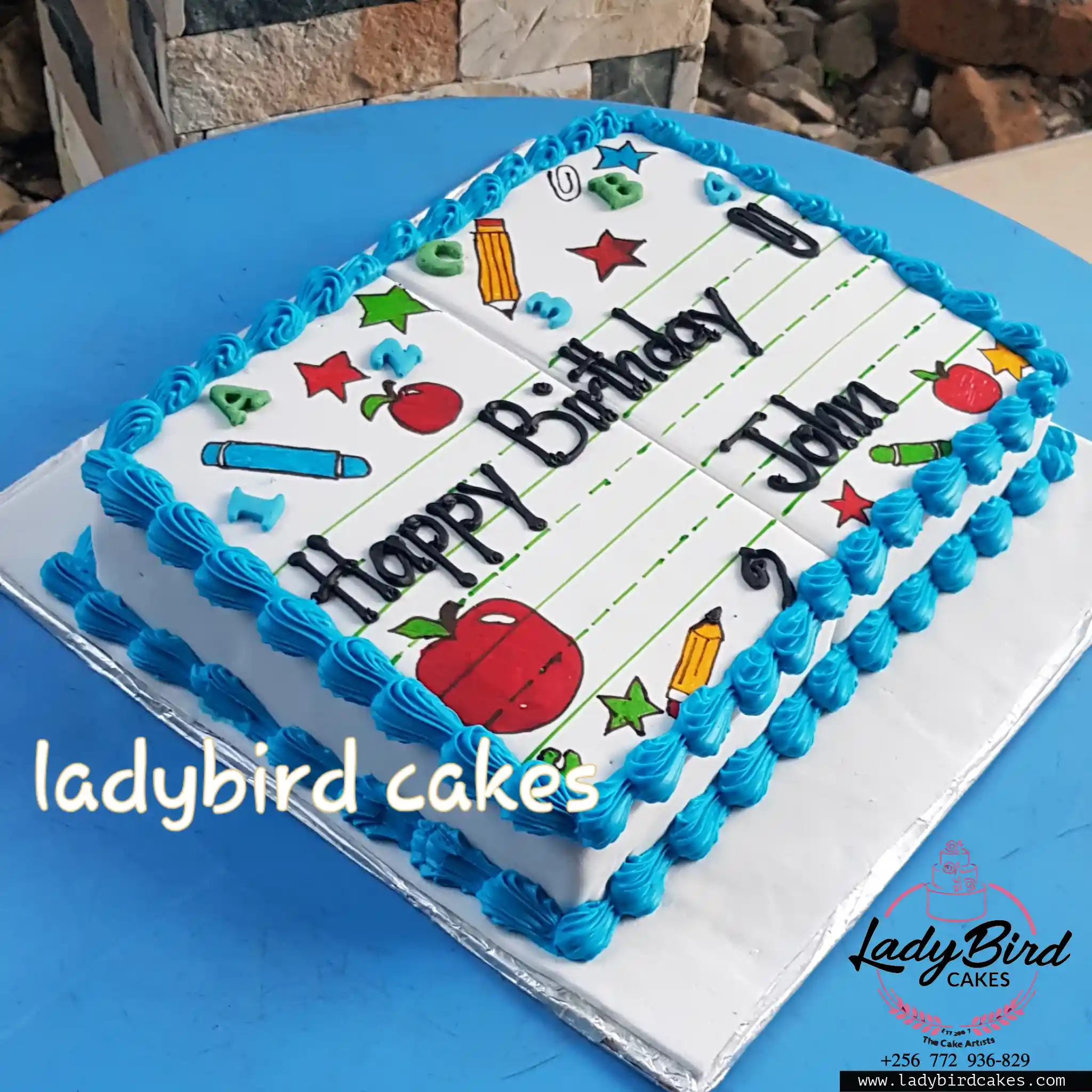 This is a custom cake of Ladybird Cakes Uganda