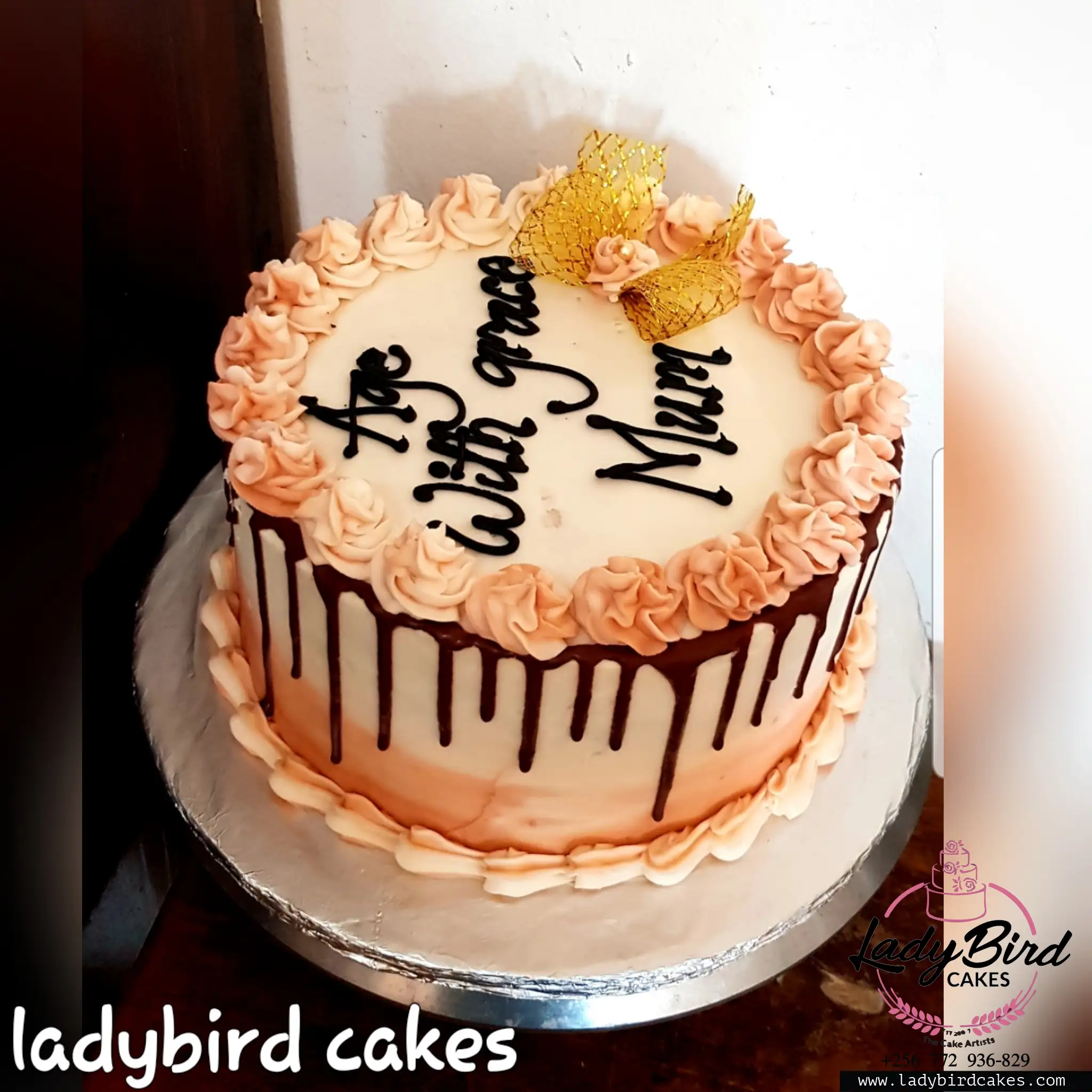 This is a custom cake of Ladybird Cakes Uganda