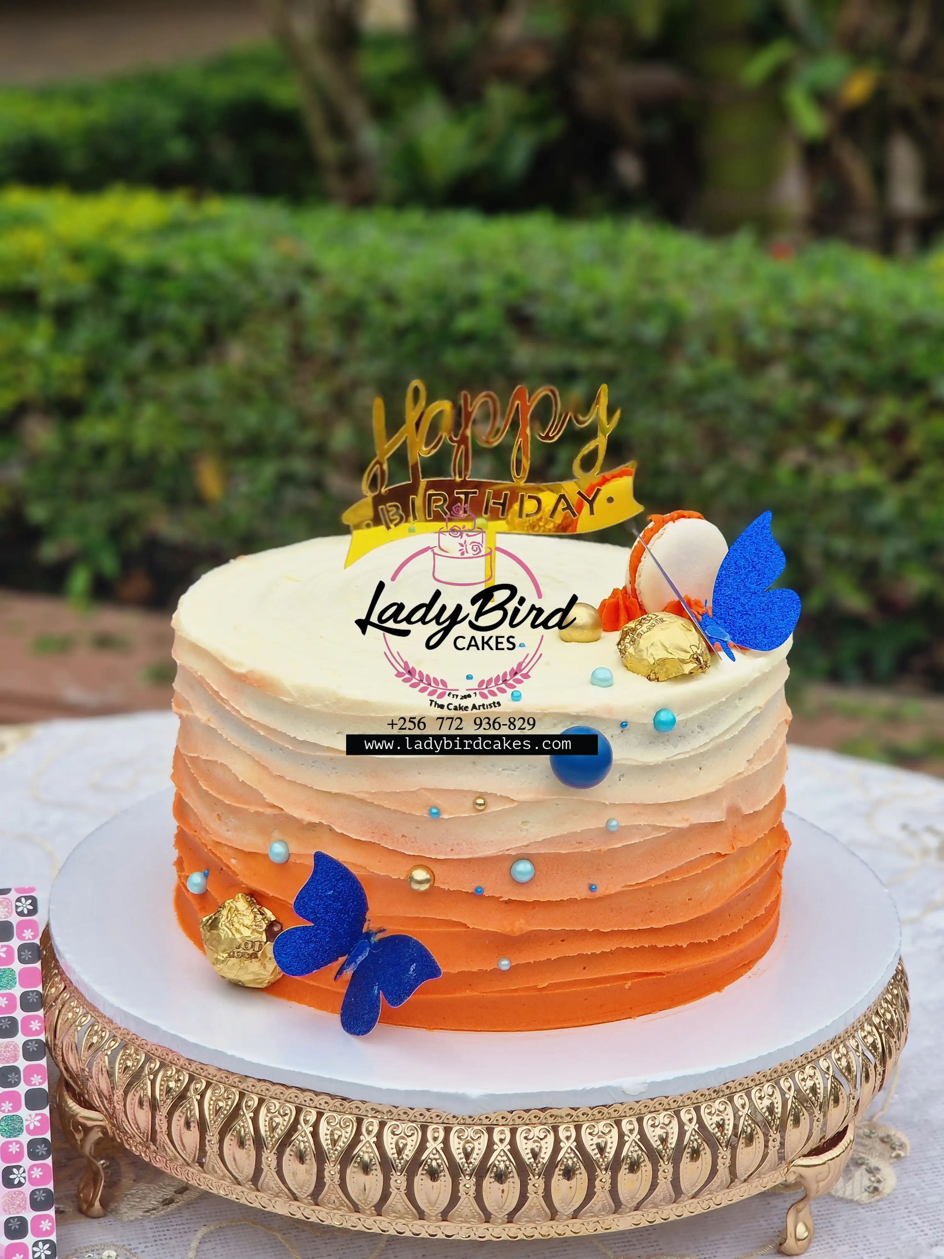 This is a custom cake of Ladybird Cakes Uganda