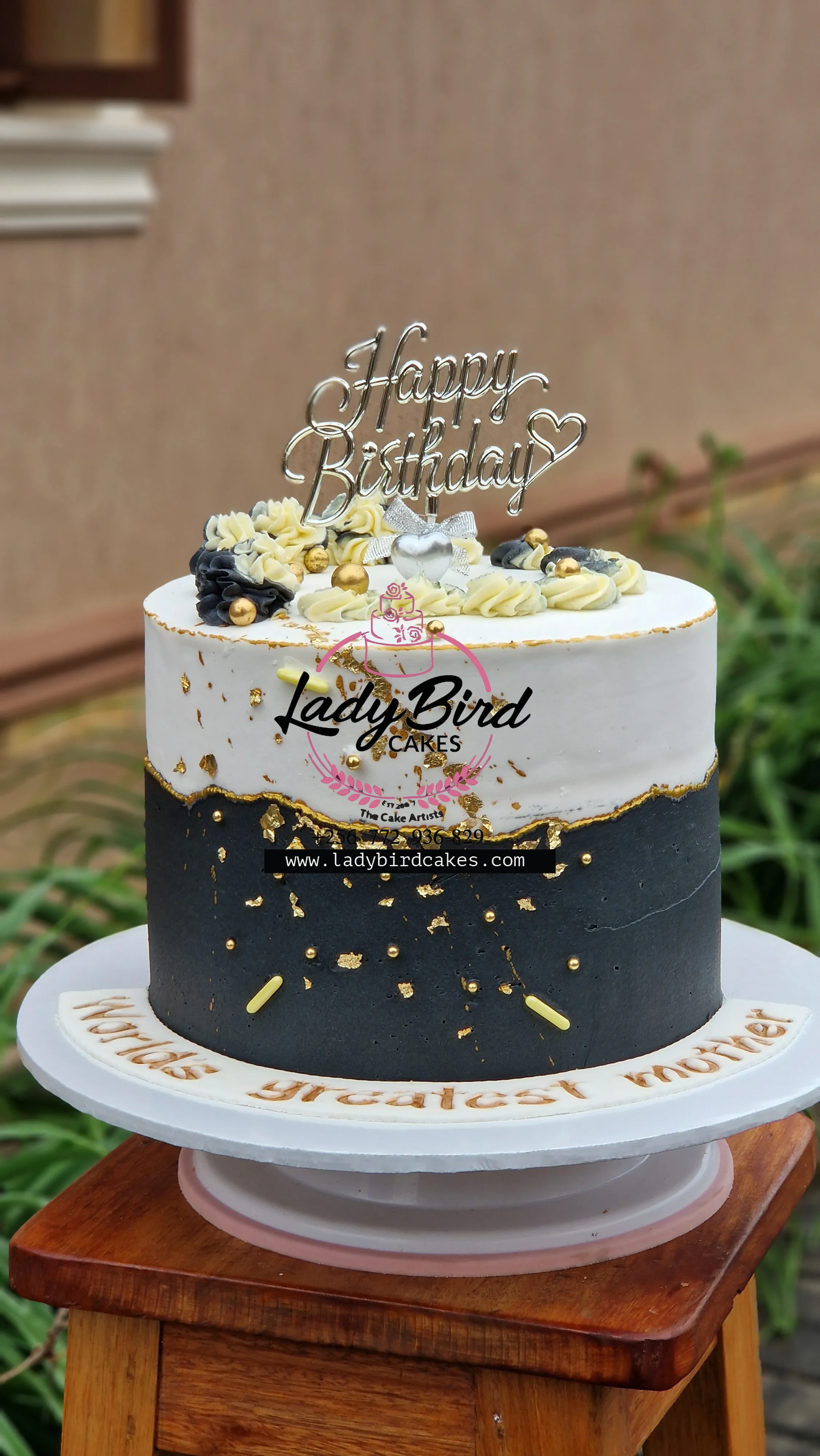 This is a custom cake of Ladybird Cakes Uganda