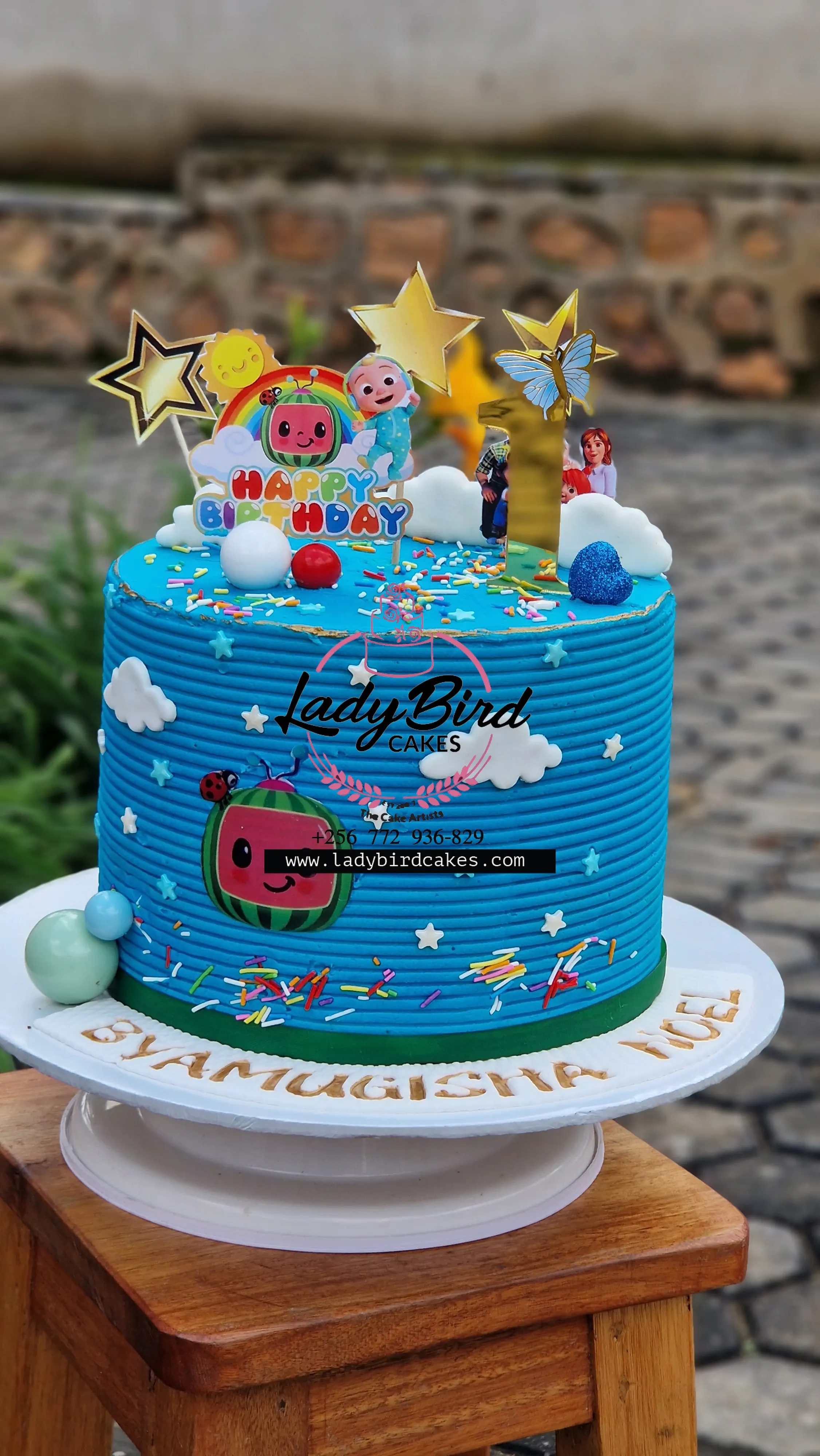 This is a custom cake of Ladybird Cakes Uganda