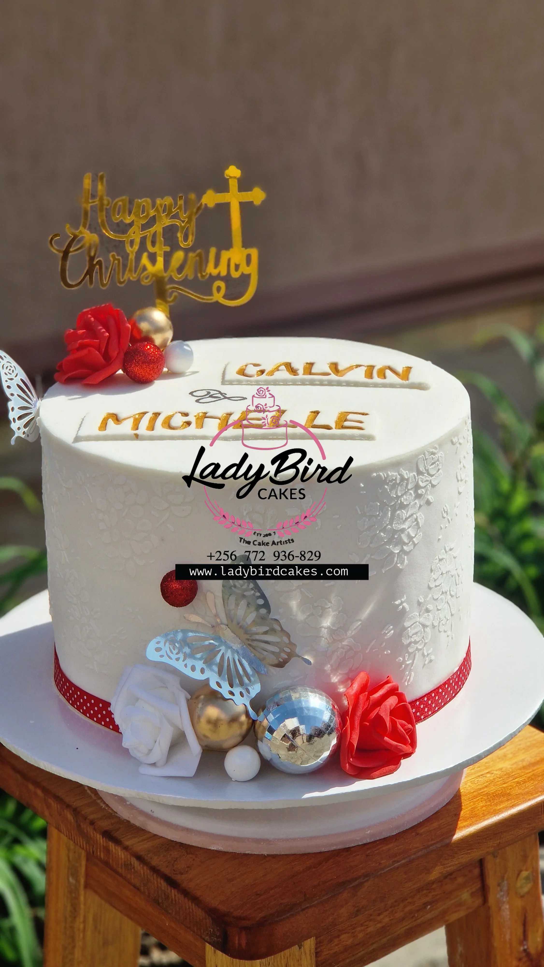 This is a custom cake of Ladybird Cakes Uganda