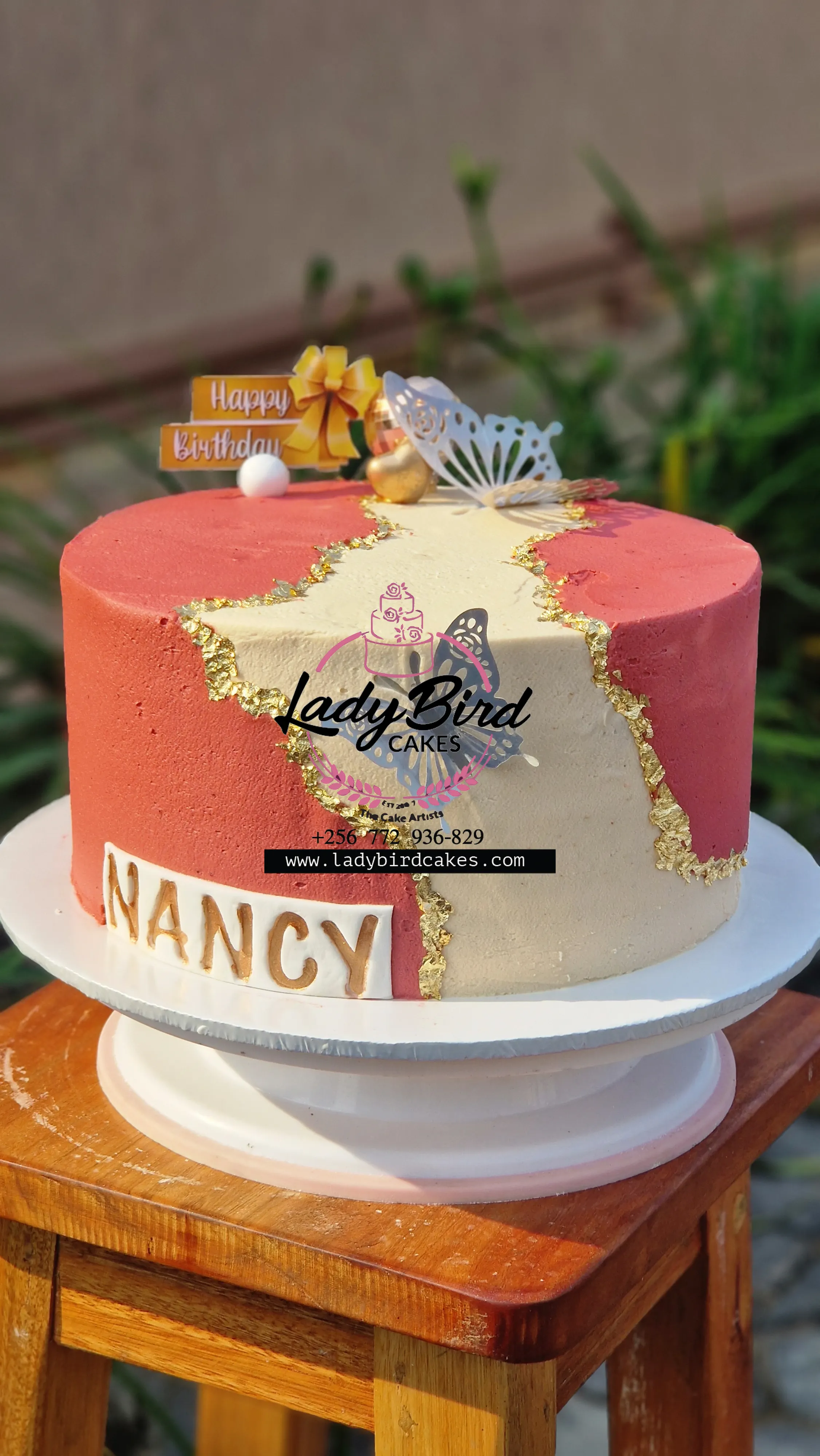 This is a custom cake of Ladybird Cakes Uganda