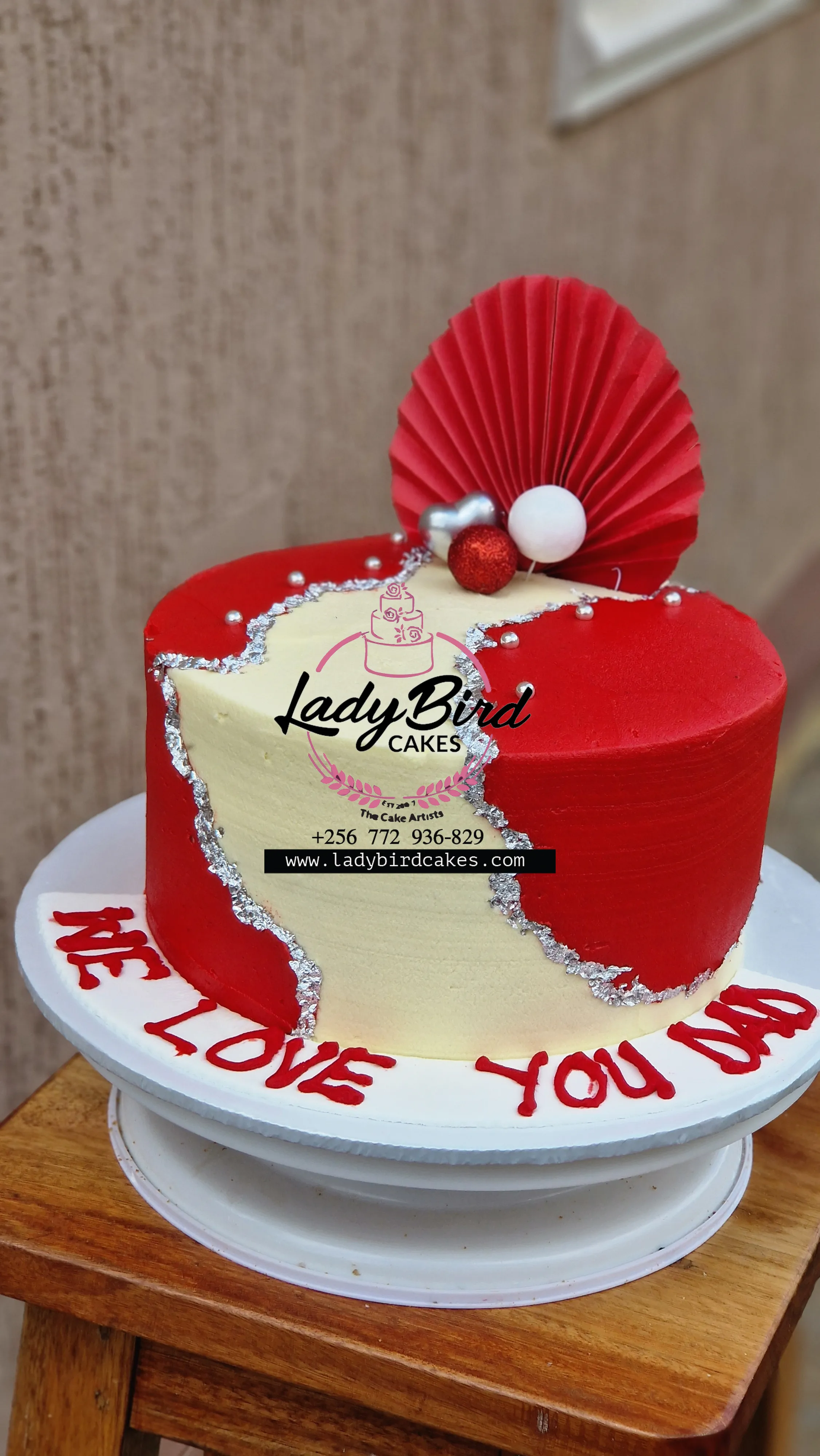 This is a custom cake of Ladybird Cakes Uganda